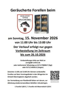 Mehr über den Artikel erfahren Forellenräuchern am 15.11.2026